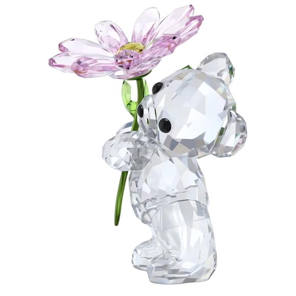 Swarovski Kris Bear with Pink Flower - New - Picture 2 of 4